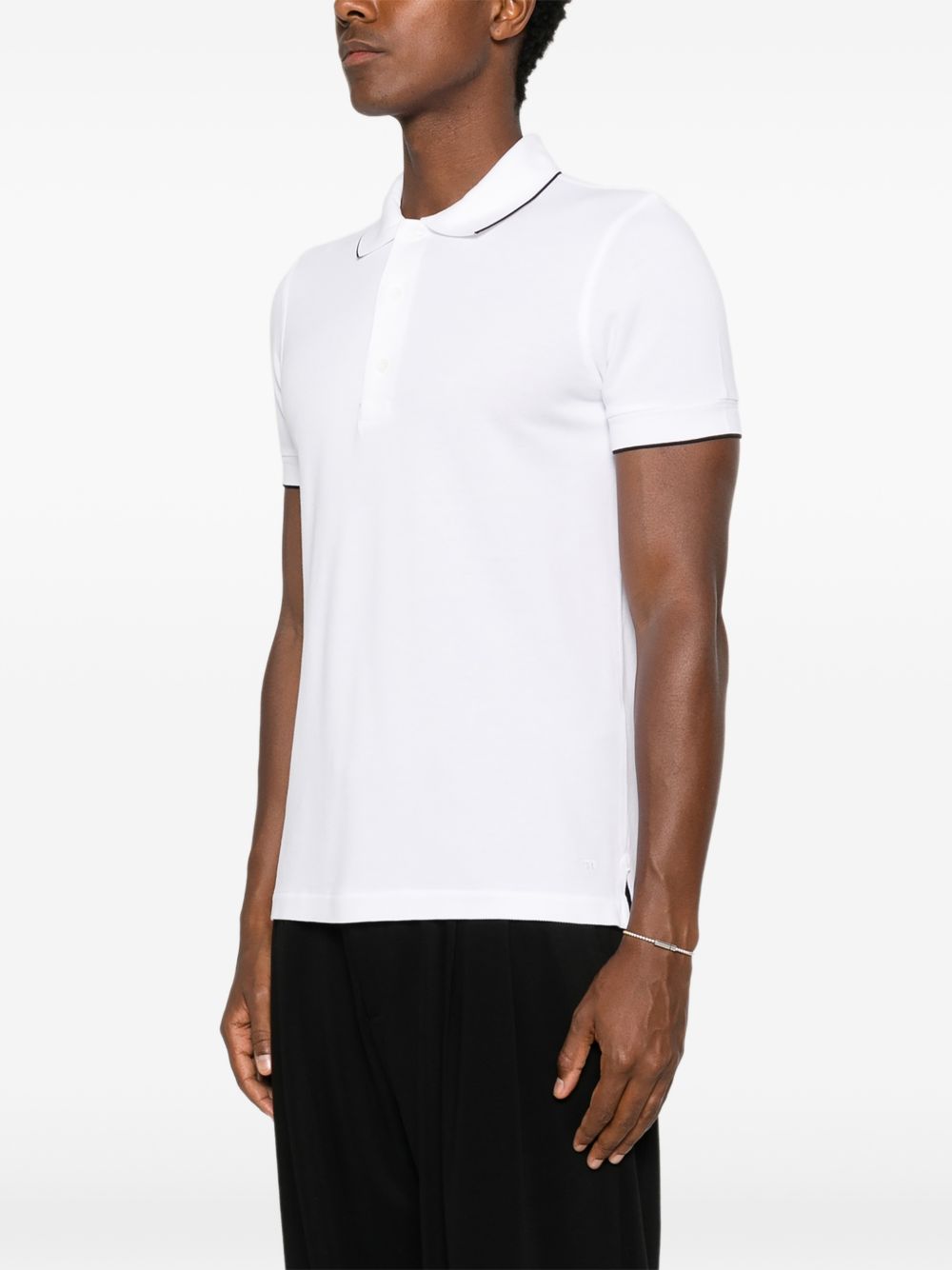 tipping-detail polo shirt JPS019 JMT015WNA TOM FORD 