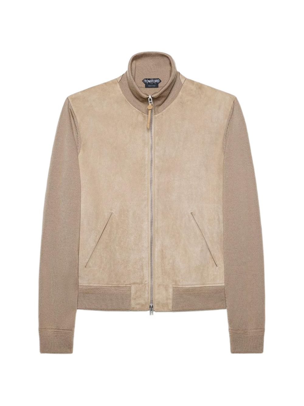 suede-panelled high-neck jacket KZF014 YMW136JBQ TOM FORD 