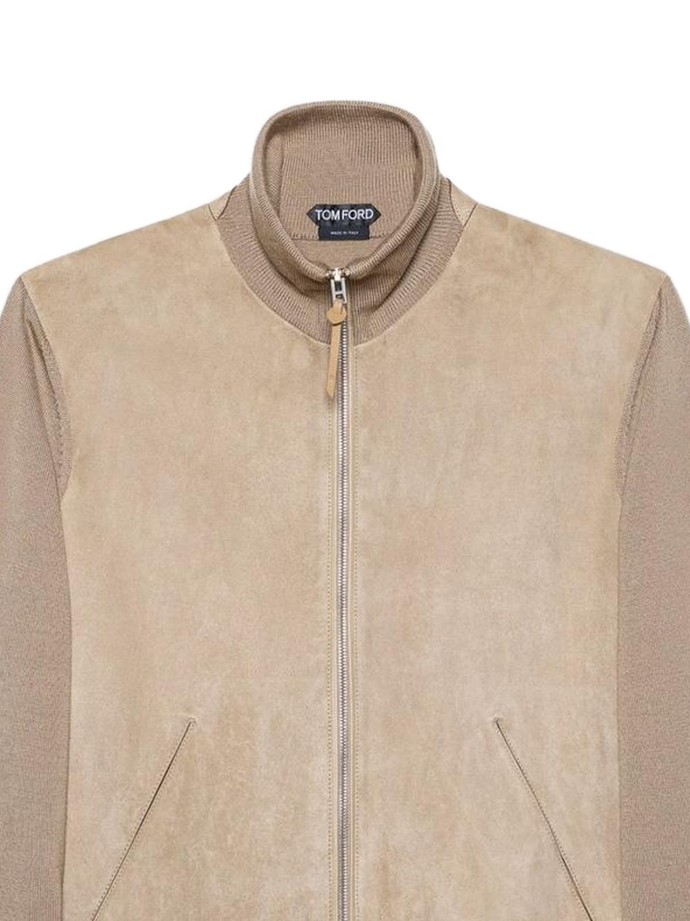 suede-panelled high-neck jacket KZF014 YMW136JBQ TOM FORD 