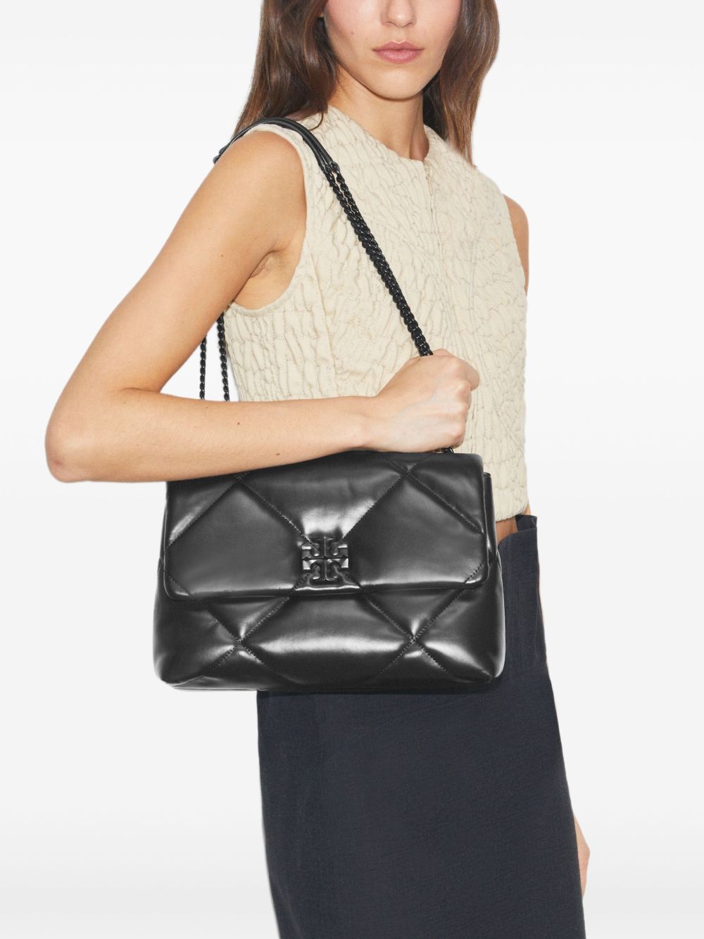 KIRA SHOULDER BAG WITH DIAMOND QUILTING 174882 002 TORY BURCH 