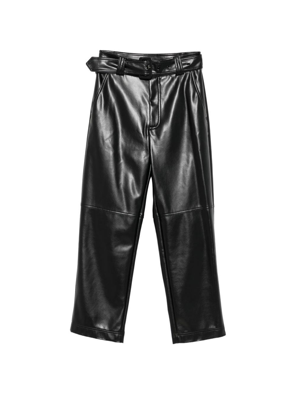 Faux leather trousers with belt 262TP2051 S1688300006 TWINSET 