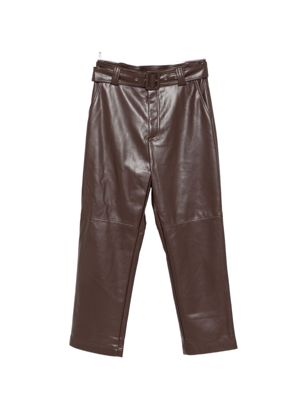 Faux leather trousers with belt 262TP2051 S1688313411 TWINSET 