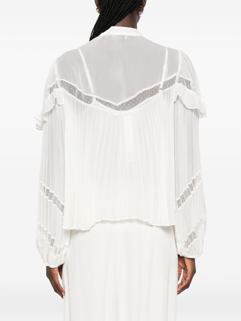 Pleated ruffled blouse 262TP2693 S2212100059 TWINSET 