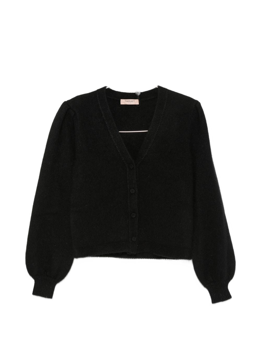 Feather-embellished puffed-sleeve cardigan 262TP3261 S2193200006 TWINSET 
