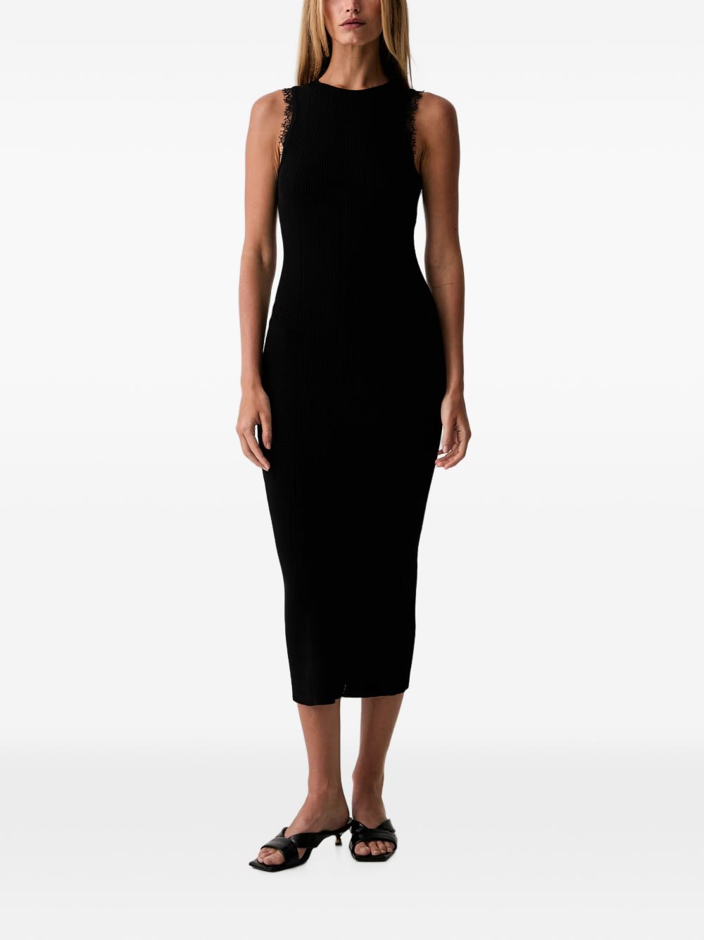 Midi knit dress with lace 262TP3393 S2212900006 TWINSET 