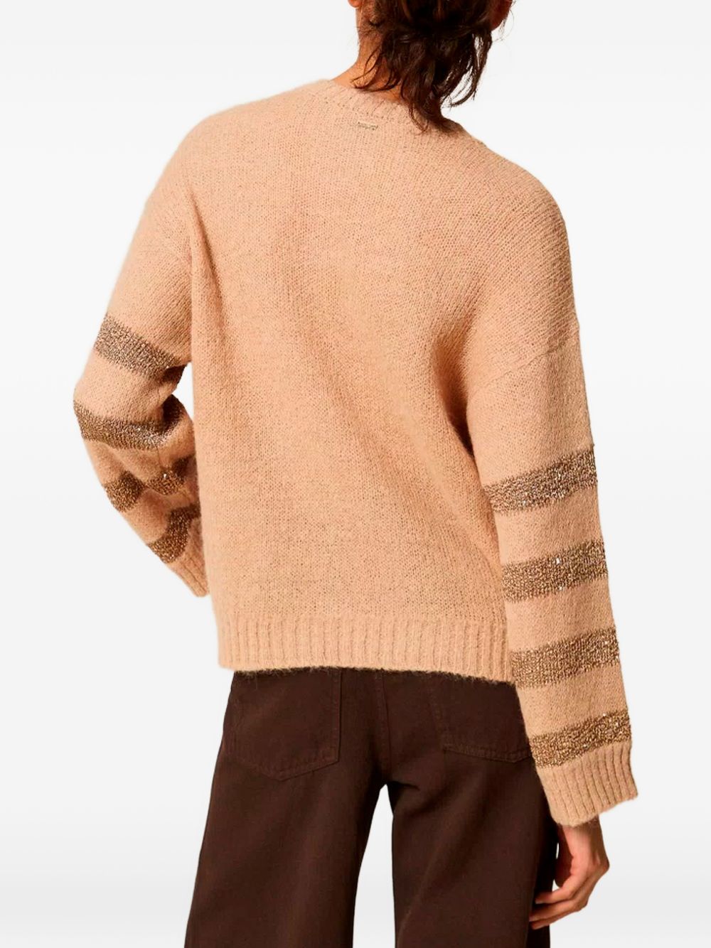 Alpaca blend striped jumper 262TP3530 S2219013825 TWINSET 