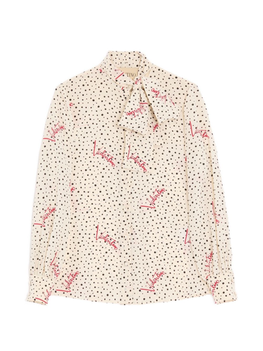 Plus De Pois Crepe De Chine Bubble Shirt 9B3AB8N0A9N 3G5 VALENTINO GARAVANI 