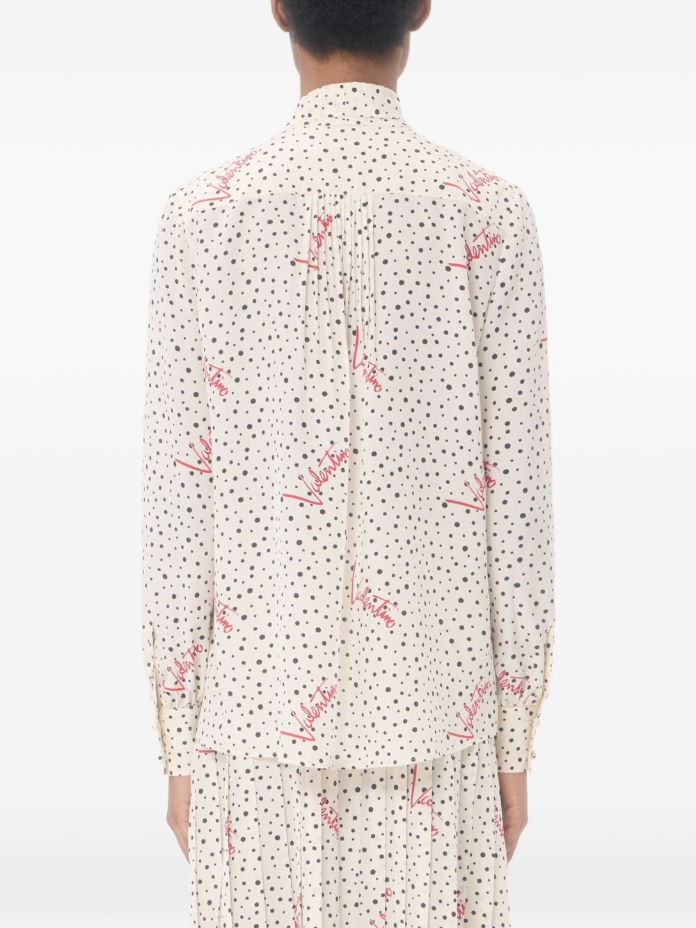 Plus De Pois Crepe De Chine Bubble Shirt 9B3AB8N0A9N 3G5 VALENTINO GARAVANI 