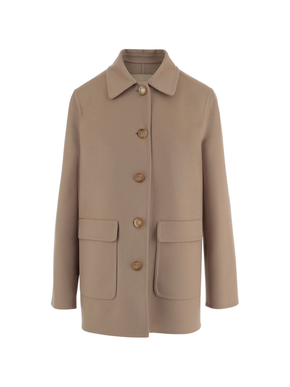 logo-embellished patch-pocket coat 9B3CJH396JA LC0 VALENTINO GARAVANI 