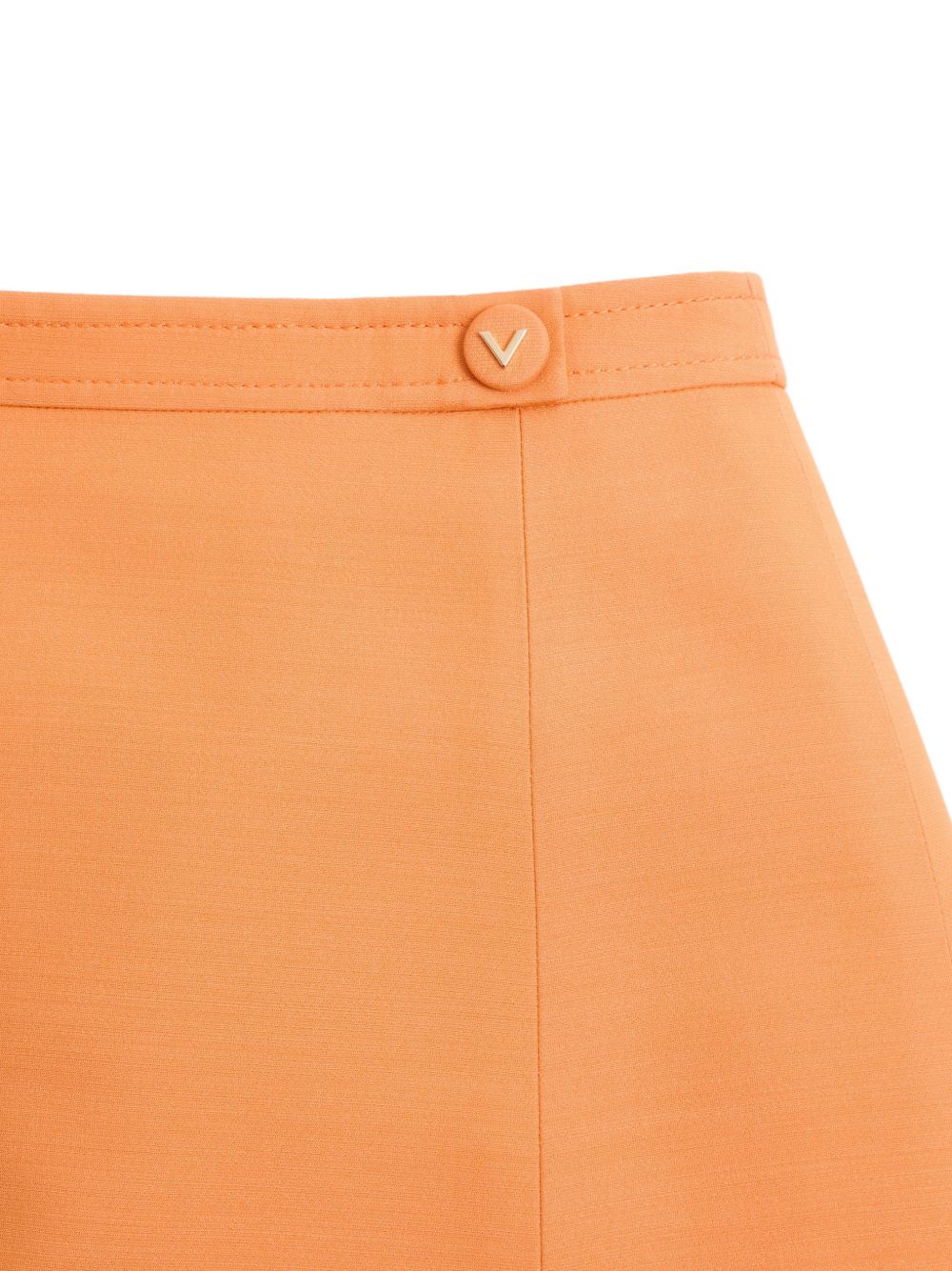 Crepe Couture skirt with heart-shaped jewel buttons 9B3RAFB01CF 136 VALENTINO GARAVANI 