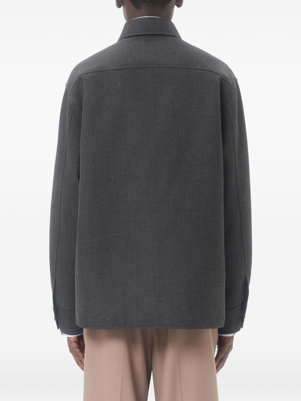 Shirt Jacket In Nylon Gabardine With Vgold 9V3CIO01AWA Z2G VALENTINO GARAVANI 