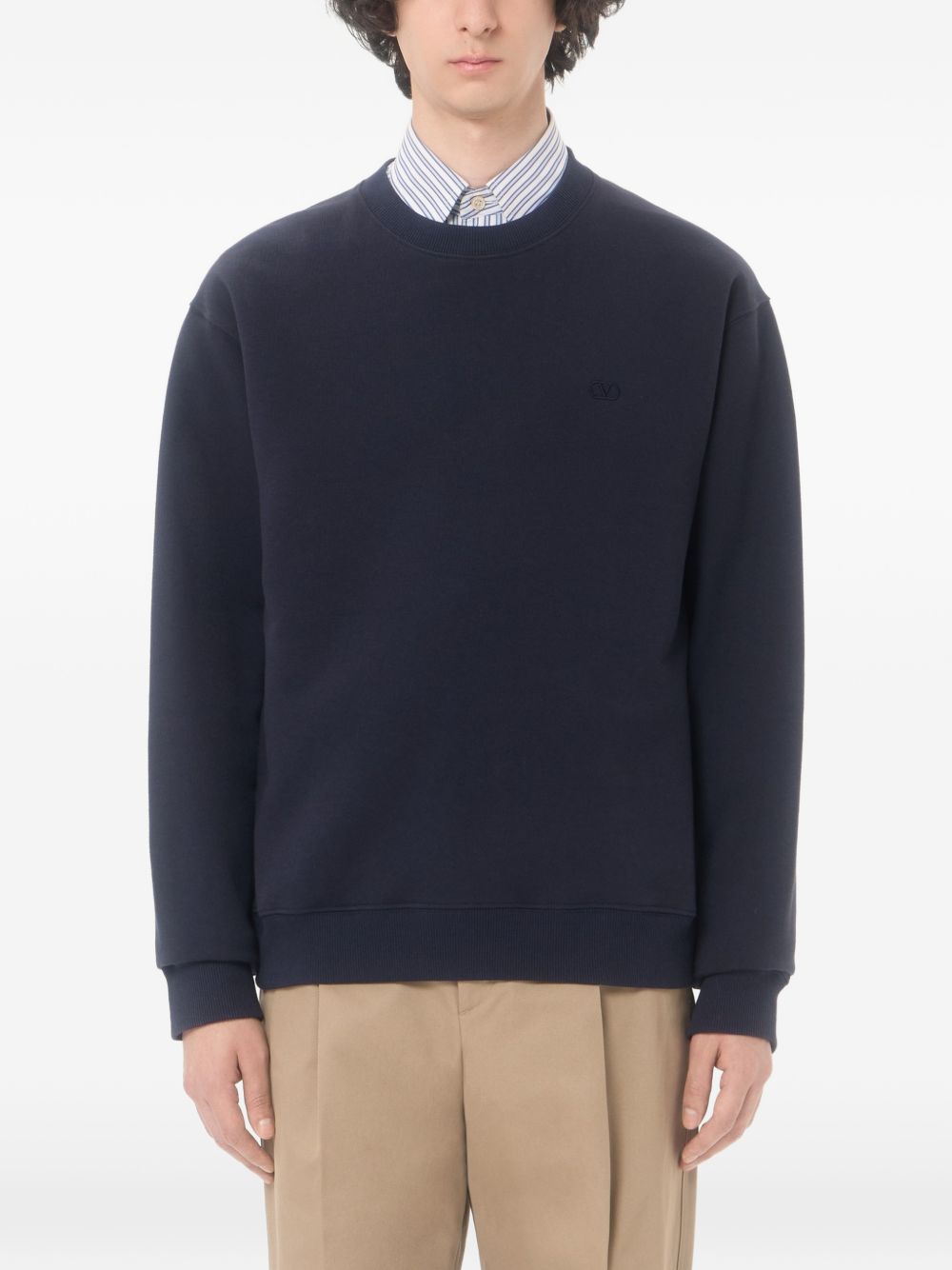 VLgoo Embroidered Sweatshirt 9V3MF28RBMN 598 VALENTINO GARAVANI 