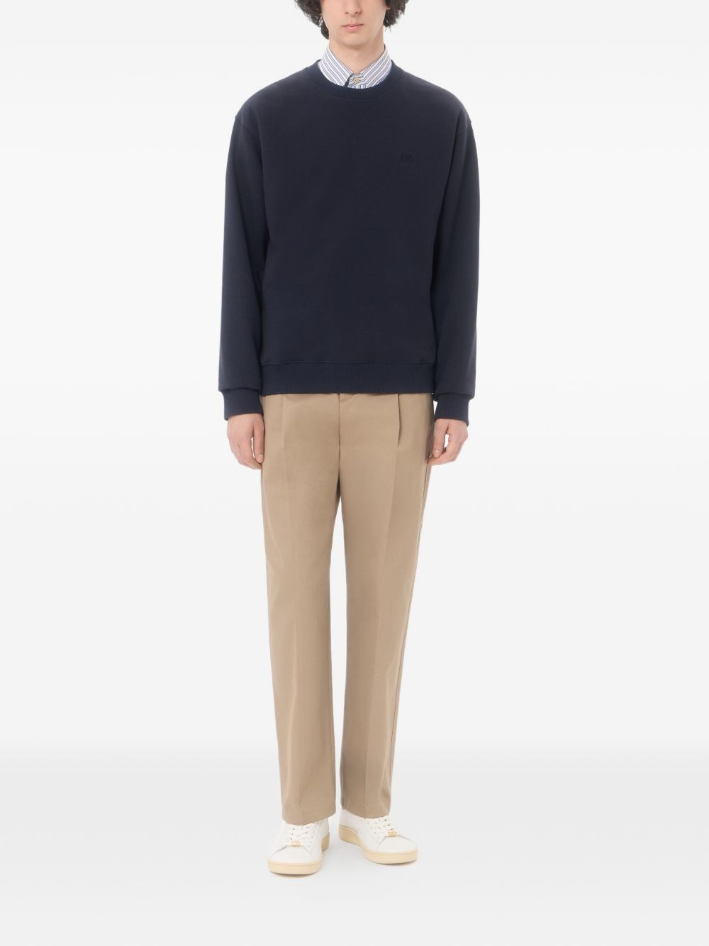 VLgoo Embroidered Sweatshirt 9V3MF28RBMN 598 VALENTINO GARAVANI 