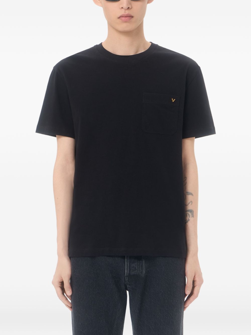 cotton T-shirt with vgold 9V3MG10VBGR 0NO VALENTINO GARAVANI 
