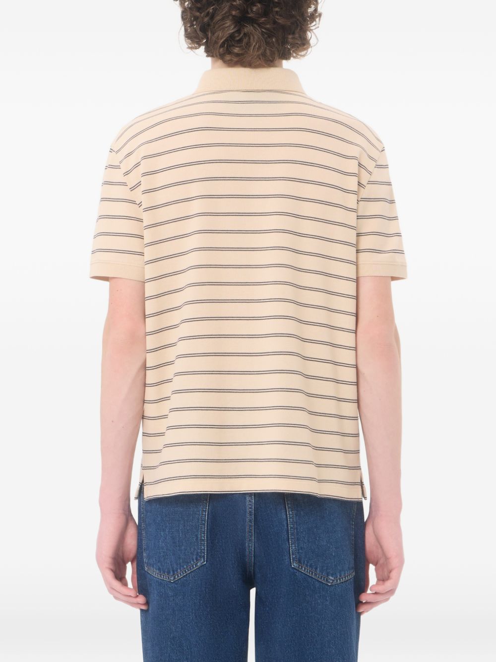 Polo Shirt With Vgold Stripes 9V3MH01KBGV RFC VALENTINO GARAVANI 