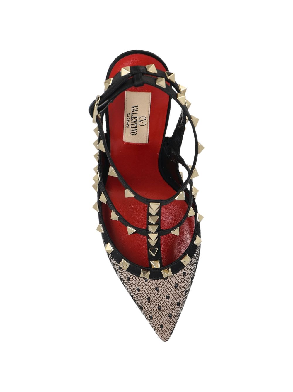 Rockstud lace pump with straps 9W0S0393WEH 5HZ VALENTINO GARAVANI 