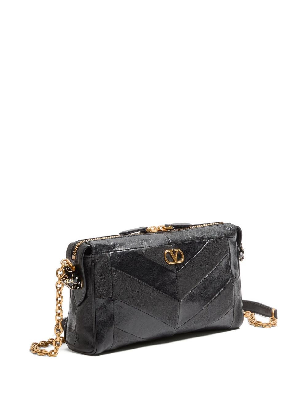 Panthea Small Shoulder Bag In Nappa Leather With A Chevron Pattern 9W2B0S99UYF 0NO VALENTINO GARAVANI 