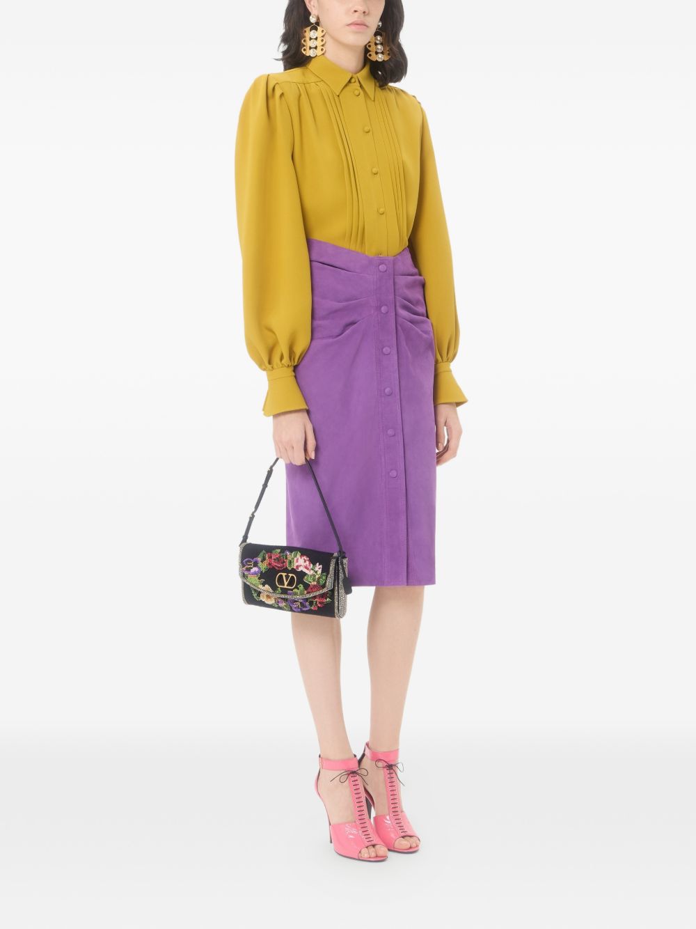 Devain Embroidered Small Shoulder Bag 9W2B0T32LBH N96 VALENTINO GARAVANI 