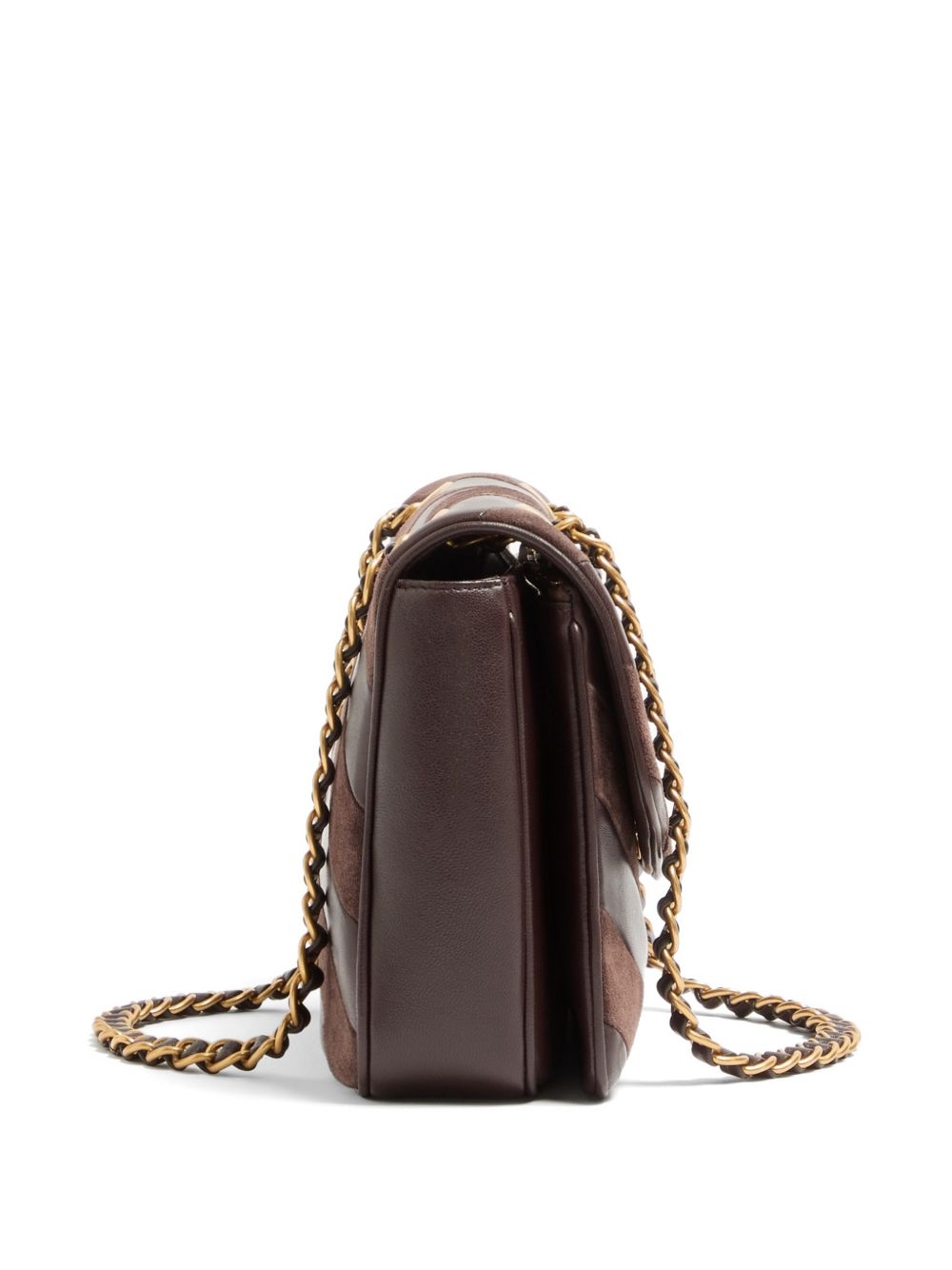 Djuna Medium Chain Bag In Suede And Nappa With Chevron Pattern 9W2B0T55TIE 0ES VALENTINO GARAVANI 