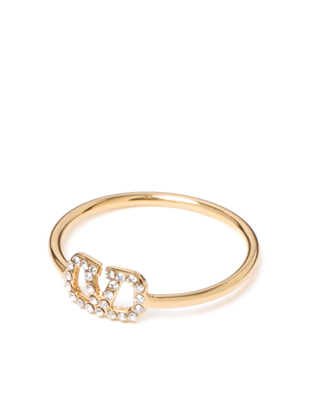 Vlogo Signature Metal And Swarovski® Crystal Ring 9W2J0X03YCW MH5 VALENTINO GARAVANI 