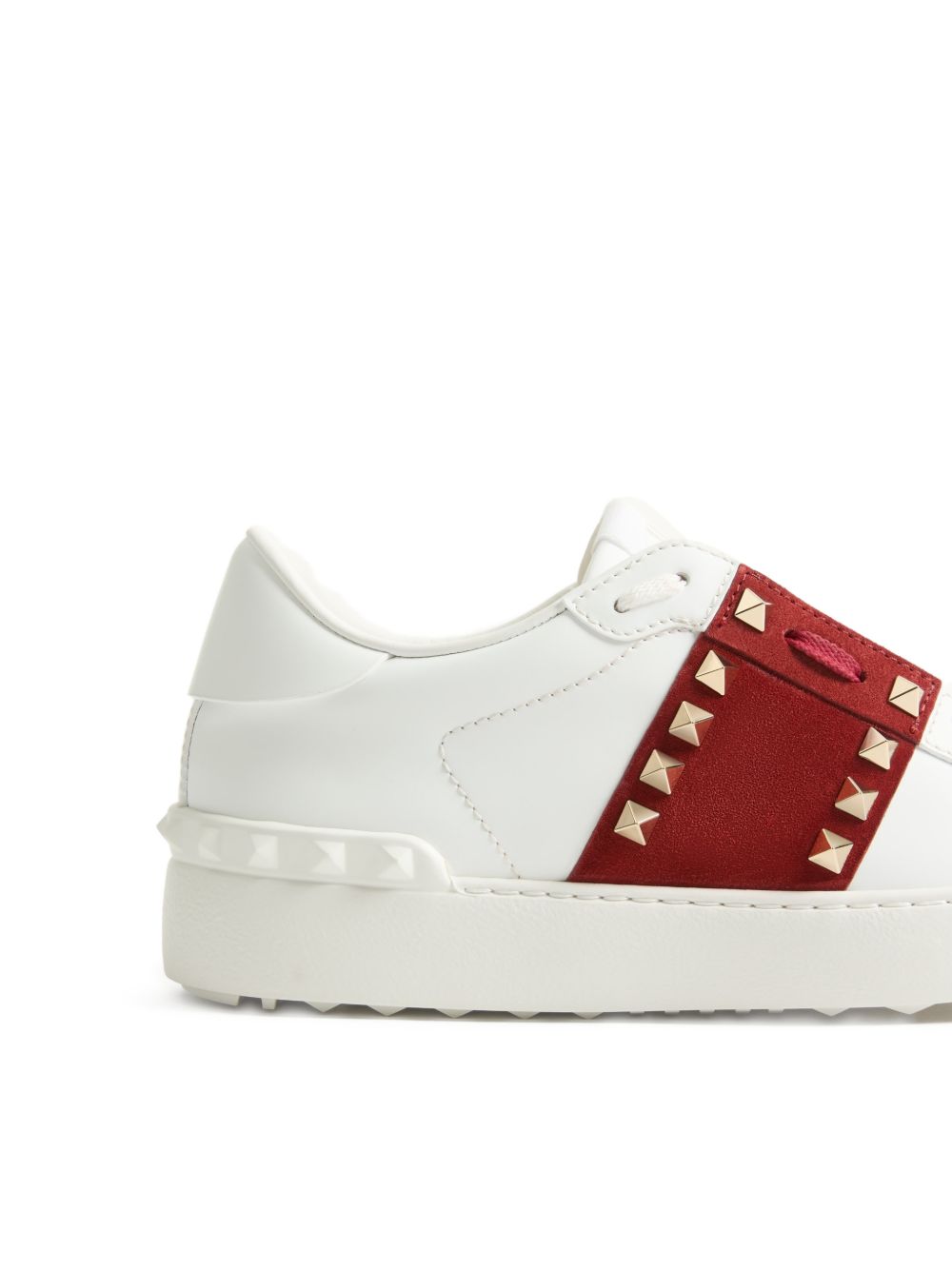 Rockstud Untitled Sneaker in Calfskin with Split Leather Band 9W2S0A01ZBV 3FB VALENTINO GARAVANI 