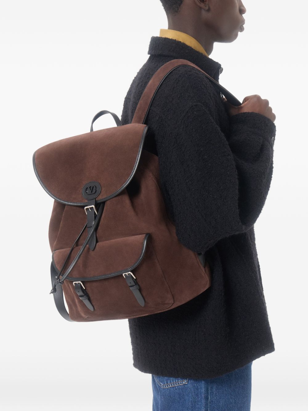 Antibes Suede Backpack 9Y2B0T63PDT T55 VALENTINO GARAVANI 
