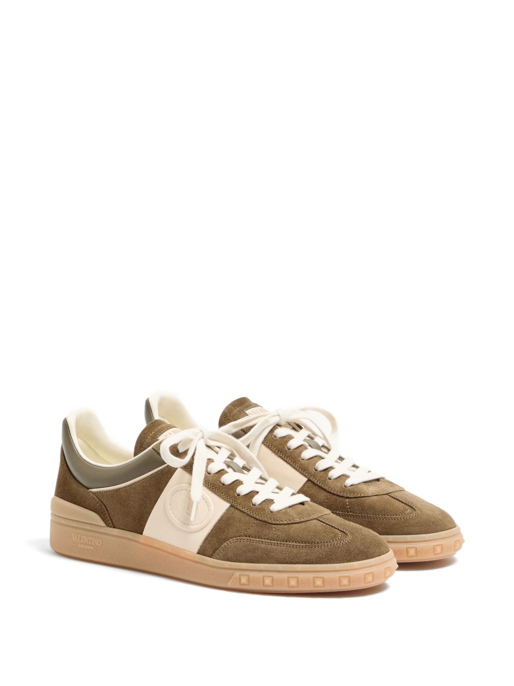 Upvillage Low Top Trainer In Split Leather And Calfskin Nappa Leather 9Y2S0H77LAL 2AH VALENTINO GARAVANI 