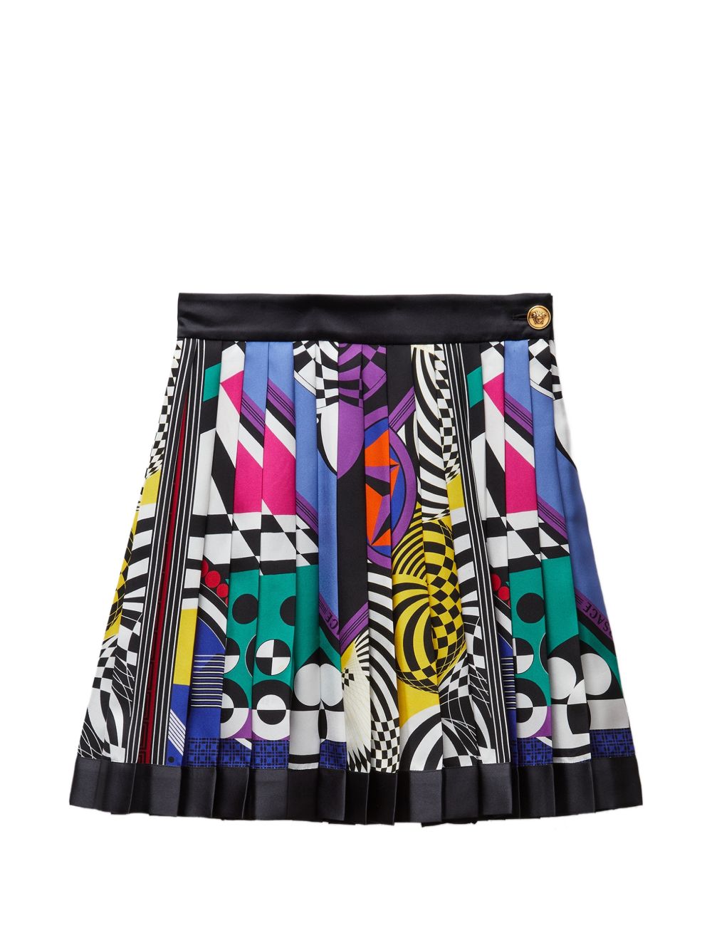 Teatro Foulard print twill skir 1000829 1A192885X000 VERSACE 