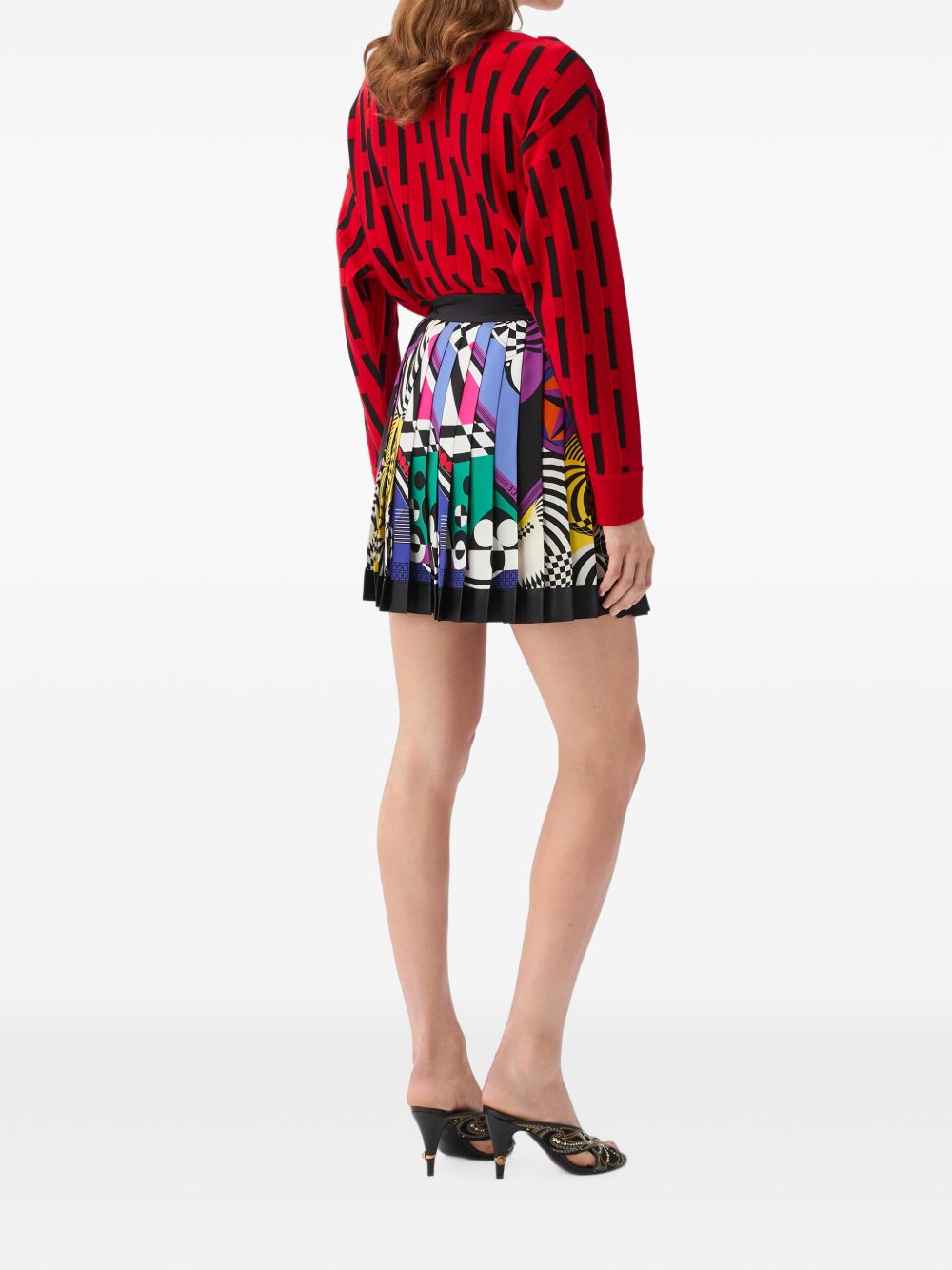 Teatro Foulard print twill skir 1000829 1A192885X000 VERSACE 