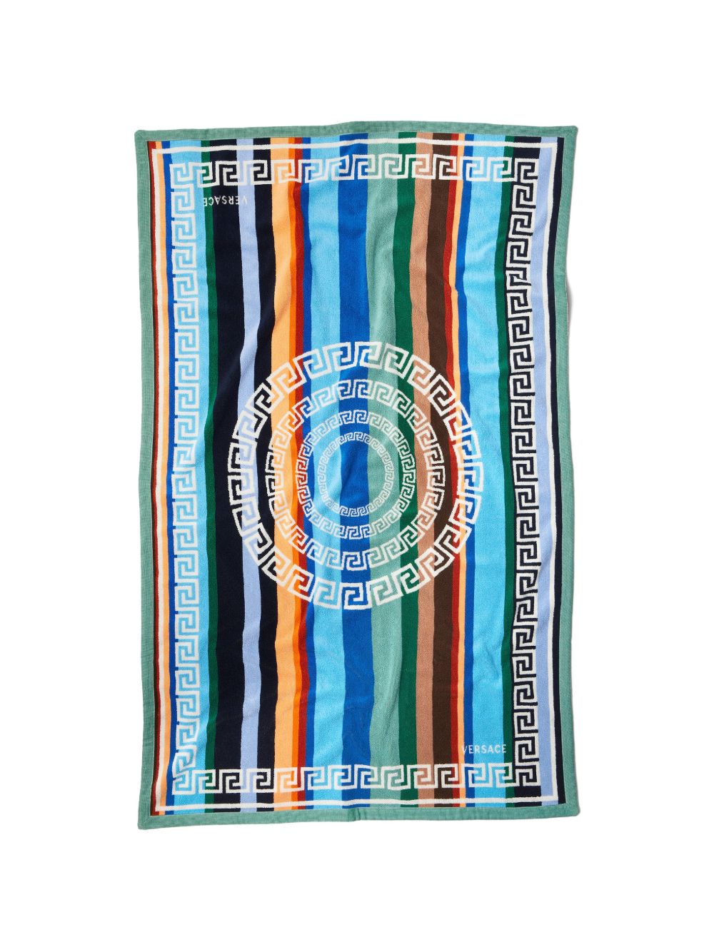 striped cotton-terry jacquard bath towel 1025363 1A183666U260 VERSACE 