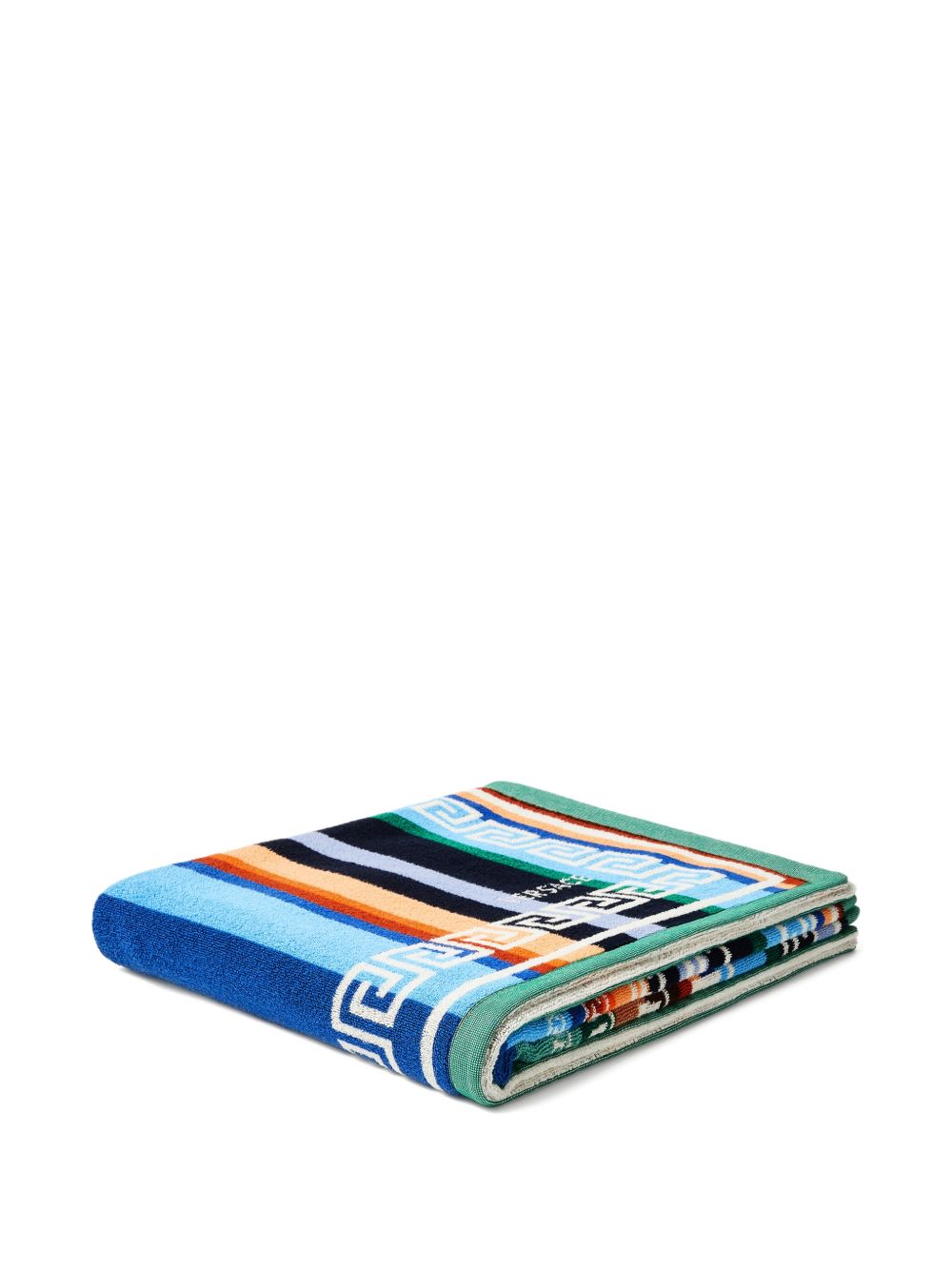 striped cotton-terry jacquard bath towel 1025363 1A183666U260 VERSACE 