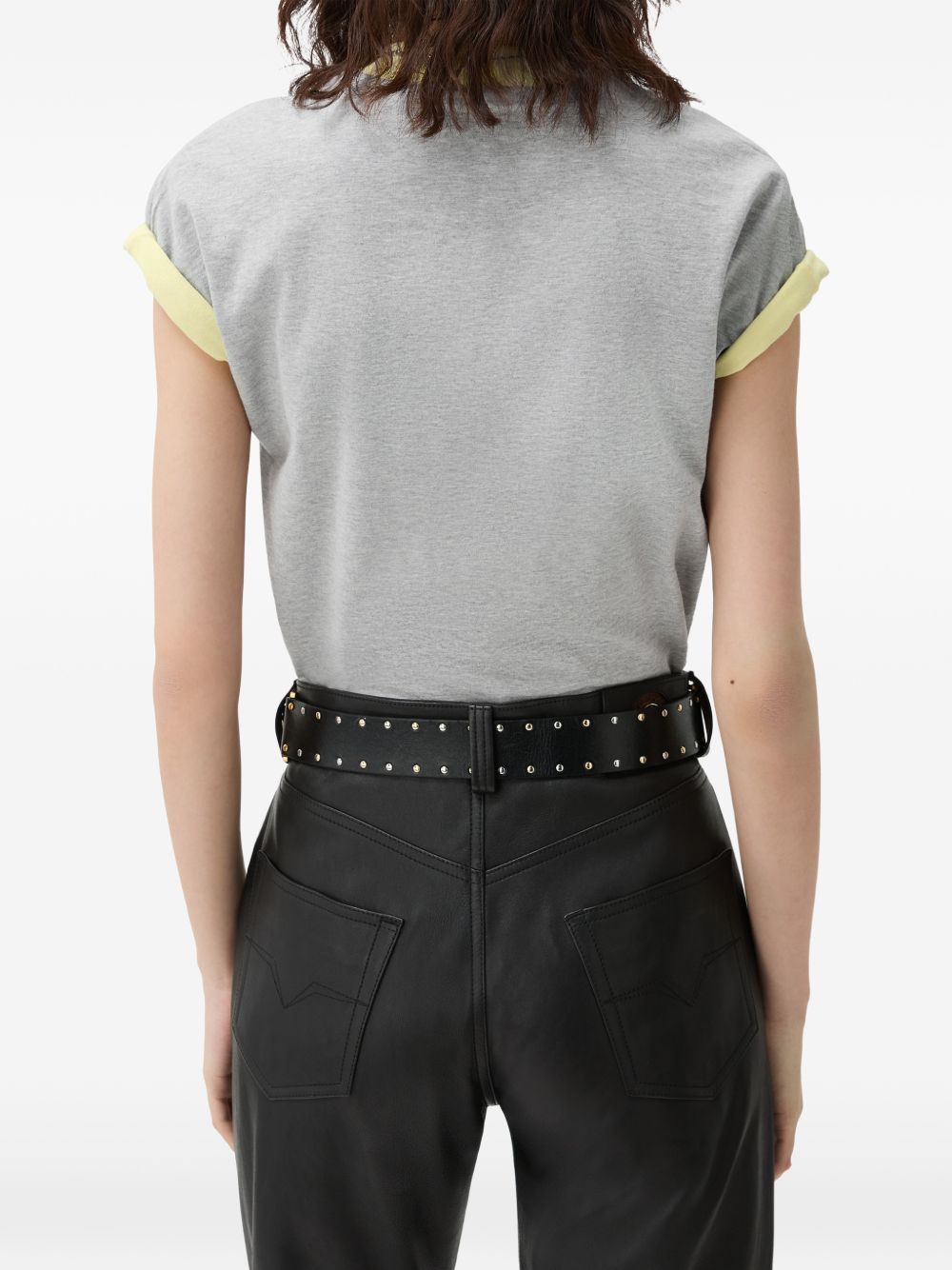 logo-print T-shirt 1026002 1A187322EZ10 VERSACE 