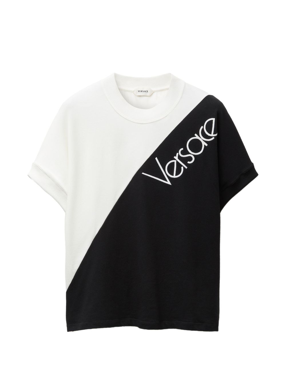 T-SHIRT VINTAGE LIGHT STRETCH COTTON JERSEY 1026052 1A187132WH80 VERSACE 