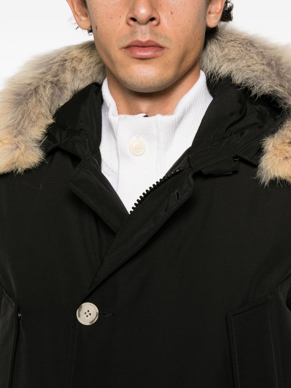 Arctic parka in ramar cloth CFWOOU0482MBUT0001 BLK WOOLRICH 