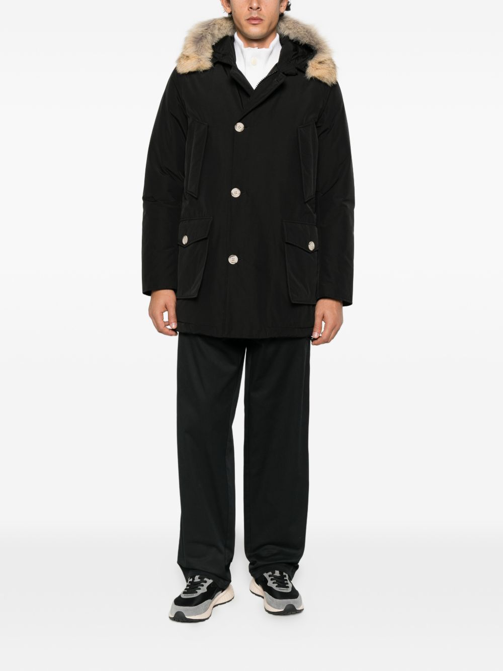 Arctic parka in ramar cloth CFWOOU0482MBUT0001 BLK WOOLRICH 