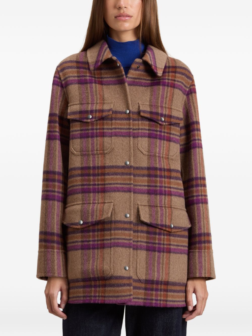Snap-button pocket coat CFWWOS2037FRUT5417 7451 WOOLRICH 