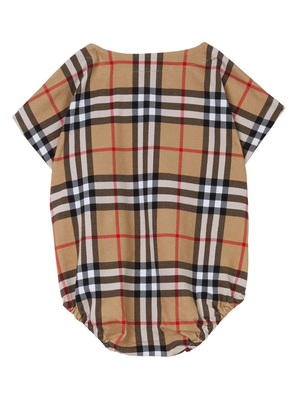 Vintage Check babygrow set 8070268 A7028 BURBERRY KIDS 