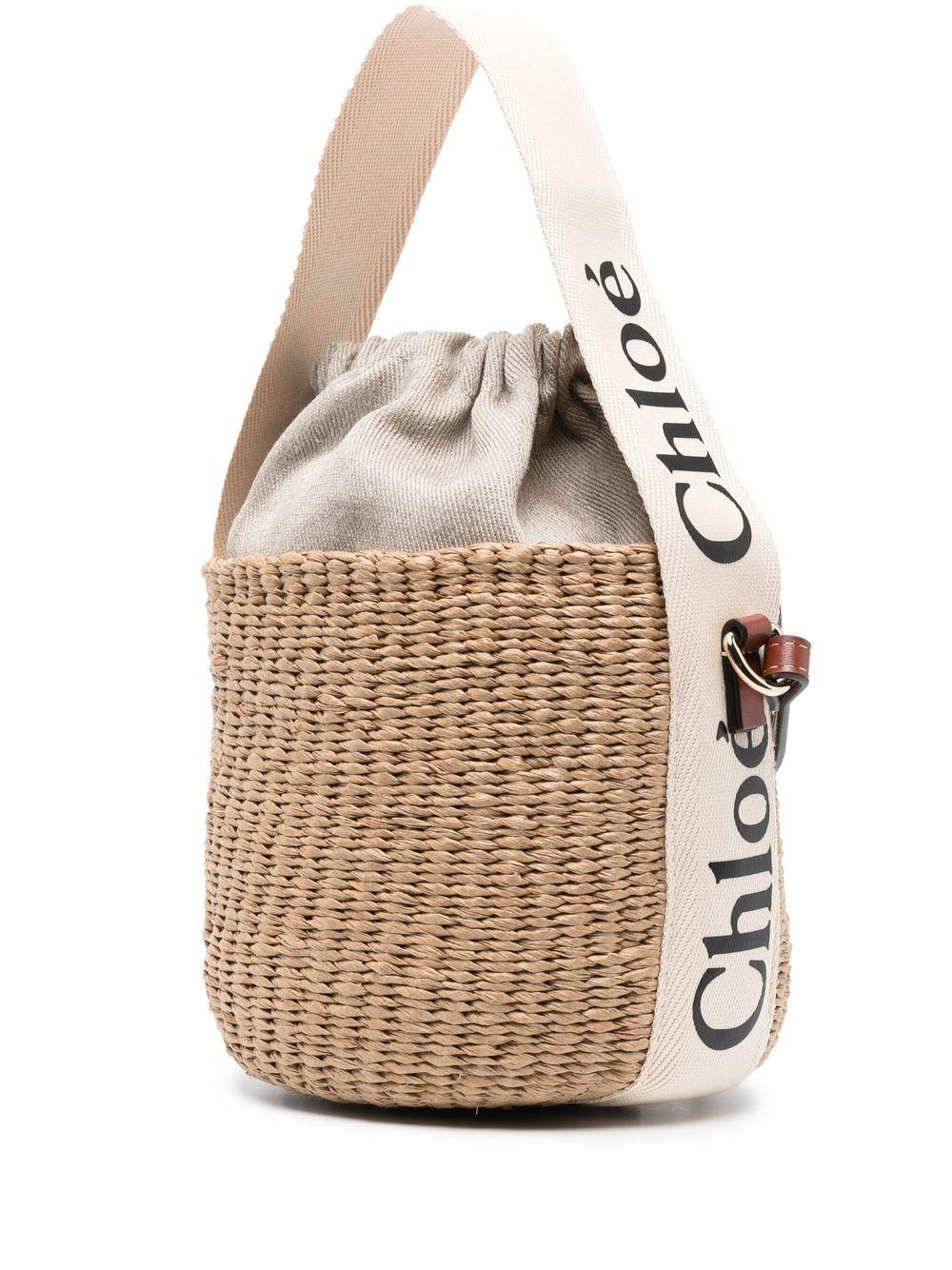 Woody small basket bag CHC22SS381G55 101 CHLOÉ 