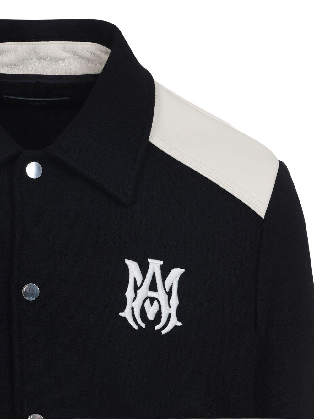 Virgin Wool Blend Ma Band Jacket AMOUVY1014 001 AMIRI 