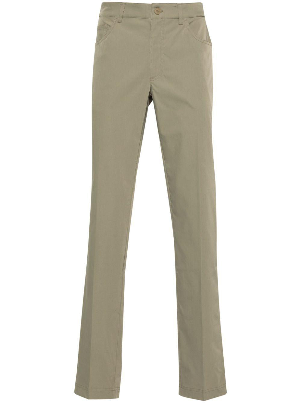 Logo-patch twill trousers<BR/><BR/> HH0922 CB8 LACOSTE 