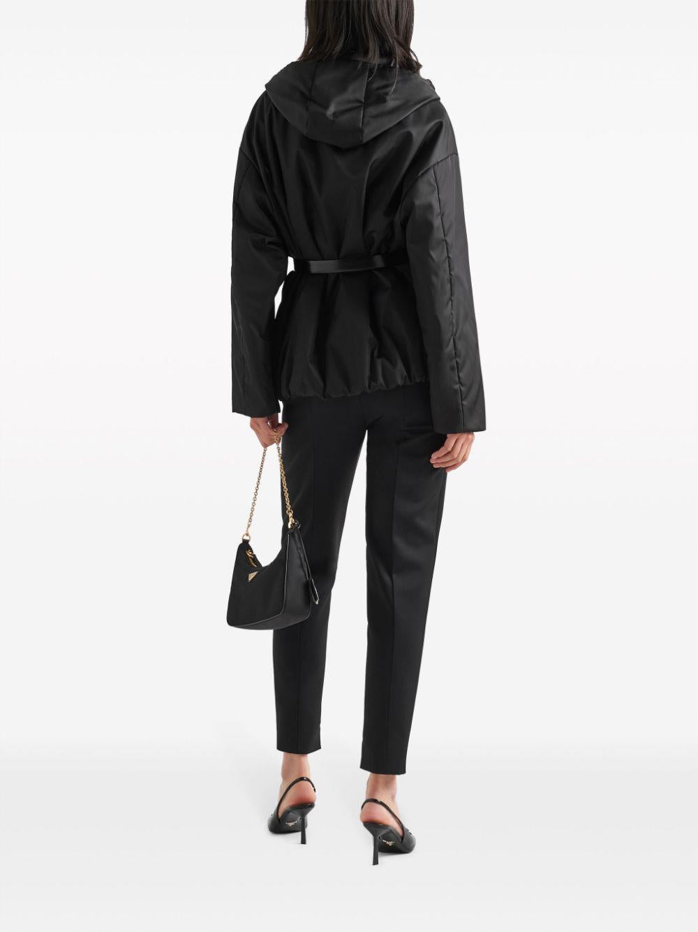 Re-Nylon hooded blouson jacket<BR/><BR/><BR/> 29E097 1WQ8F0002 PRADA 
