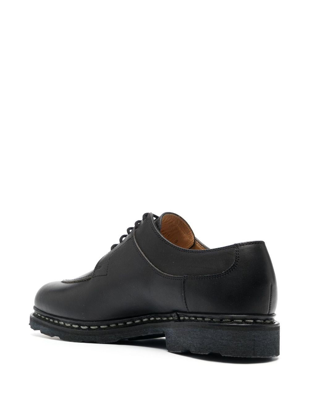 Leather Derby shoes<BR/><BR/><BR/> 705109 NOIRE-LIS NOIR PARABOOT 