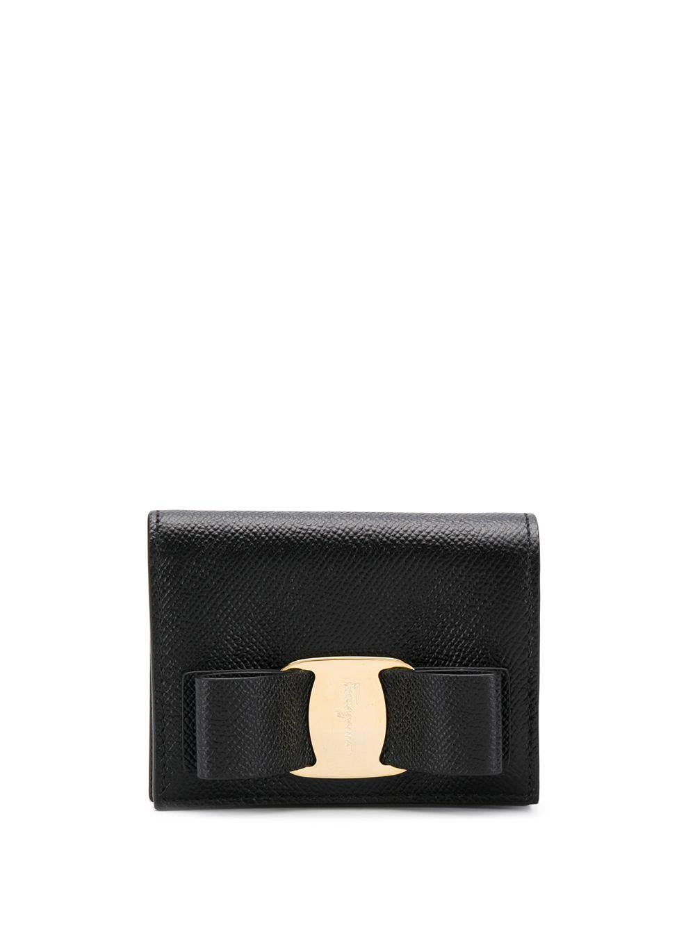 Vara Bow cardholder wallet<BR/><BR/><BR/> 22D515 051 0725300NERO FERRAGAMO 