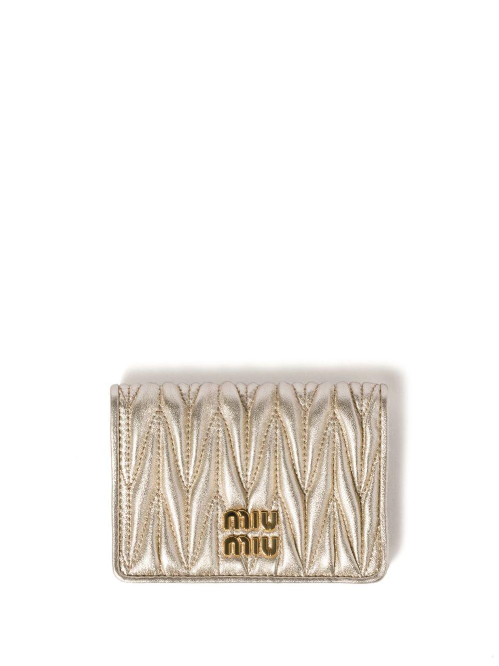 Front logo wallet 5MC103 AFPPF0002 MIU MIU 