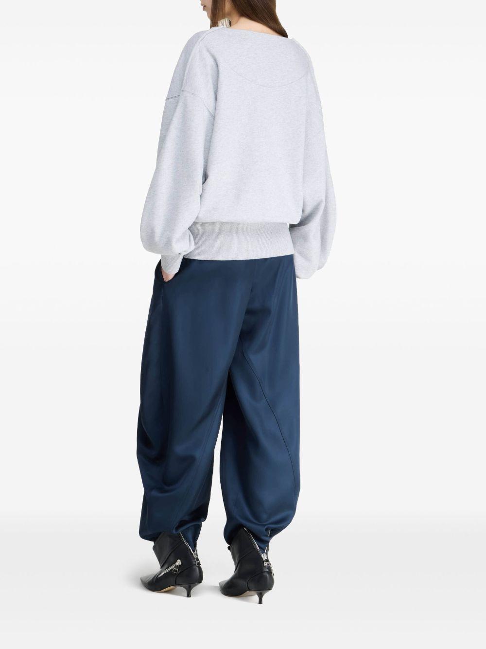 Rounded wrap-front sweatshirt JW0235 PG1790907 JW ANDERSON 