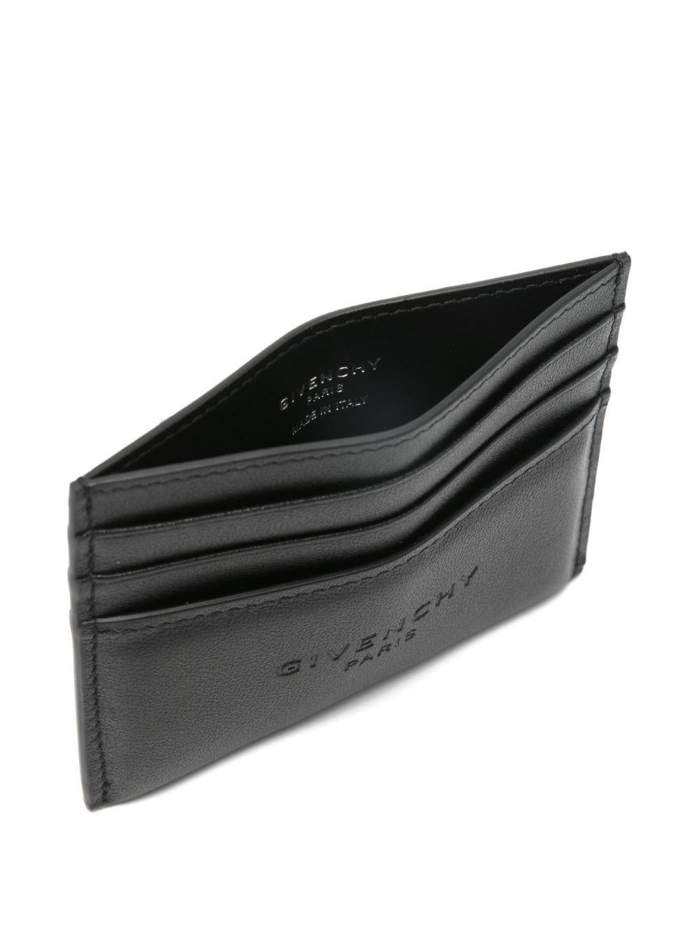 Antigona Stamped card holder in leather BK60G0K21L 001 GIVENCHY 