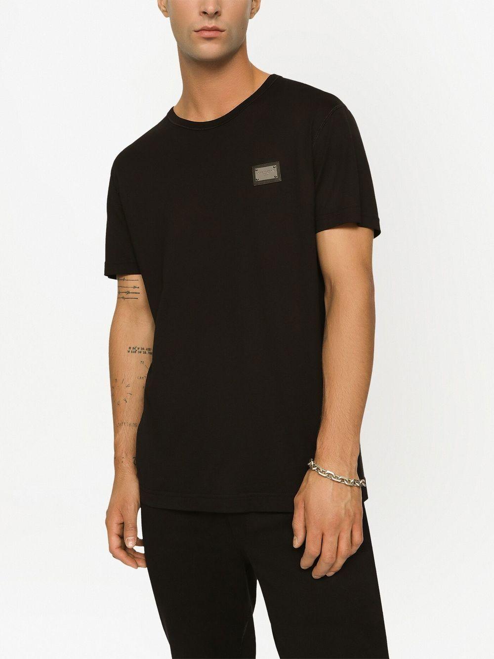 Logo-tag cotton T-shirt G8PT1T G7F2IN0000 DOLCE & GABBANA 