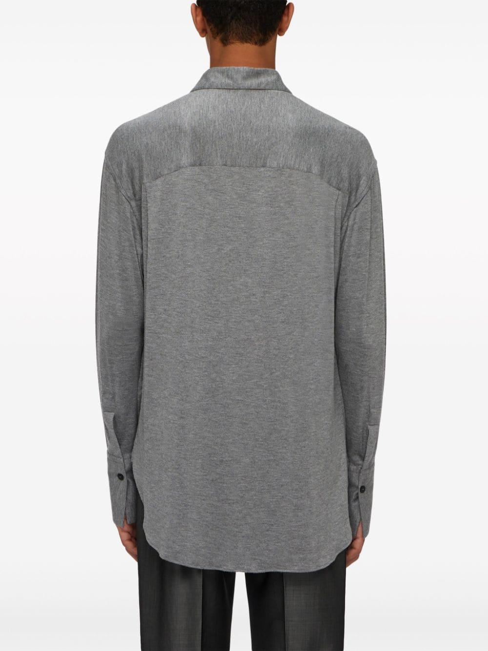 Jersey long-sleeve shirt<BR/><BR/><BR/> D772960 772963ASH GREY FERRAGAMO 