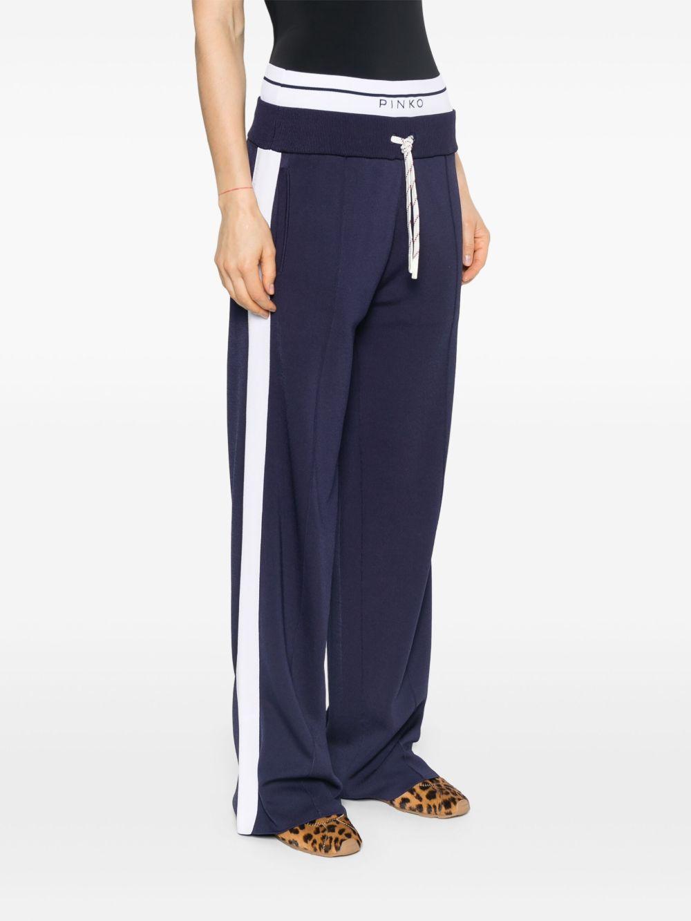 Logo-waistband track pants<BR/><BR/><BR/> 104888 A2FQEZ1 PINKO 
