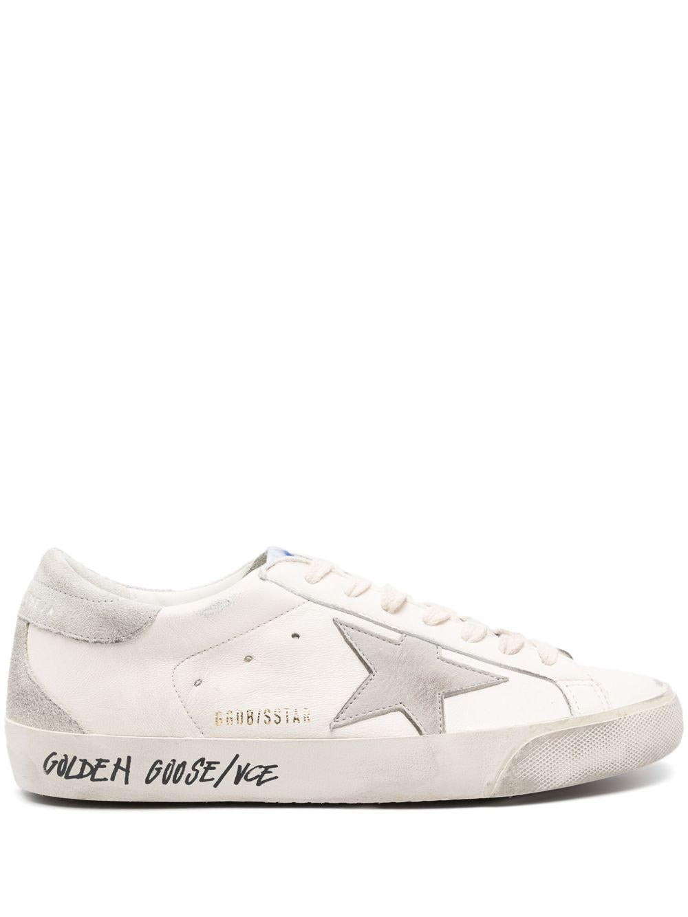 SUPER-STAR NAPPA UPPER NABUK STAR SUEDE TONGUE HEEL AND SPUR GMF00102 F00535911166 GOLDEN GOOSE 